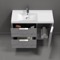 Wall Mounted Bathroom Vanity, Modern, 36